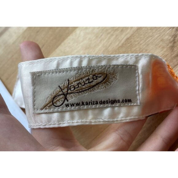 Kariza Boho Hippie Retro Wrap Satin Maxi Skirt One Size Reversible Groovy 70s - Picture 6 of 8